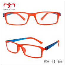 Damen-Kunststoff-Brille mit brillanter doppelter Farbe (WRP505218)
